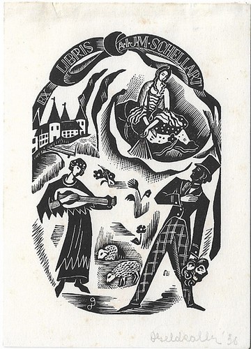 Dora geldzahler exlibris - geldzahler:,